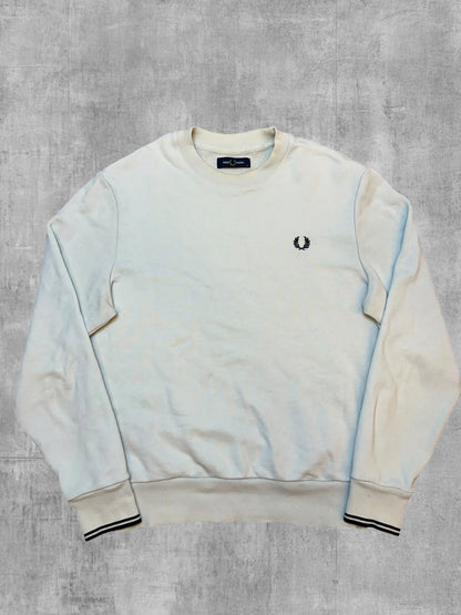 Fred Perry Sweatshirt Creme - Vorderseite