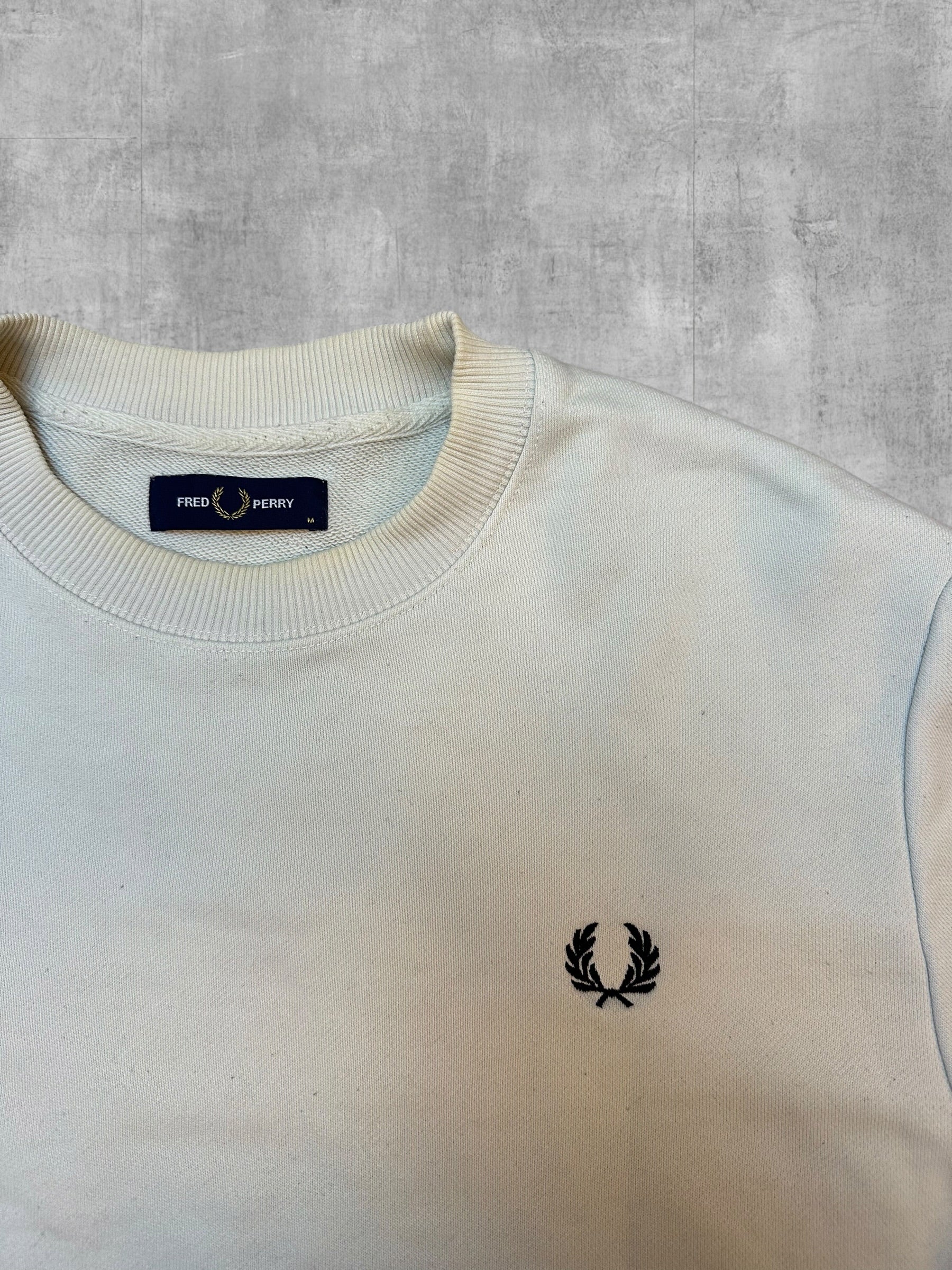 Fred Perry Sweatshirt Creme - Logo