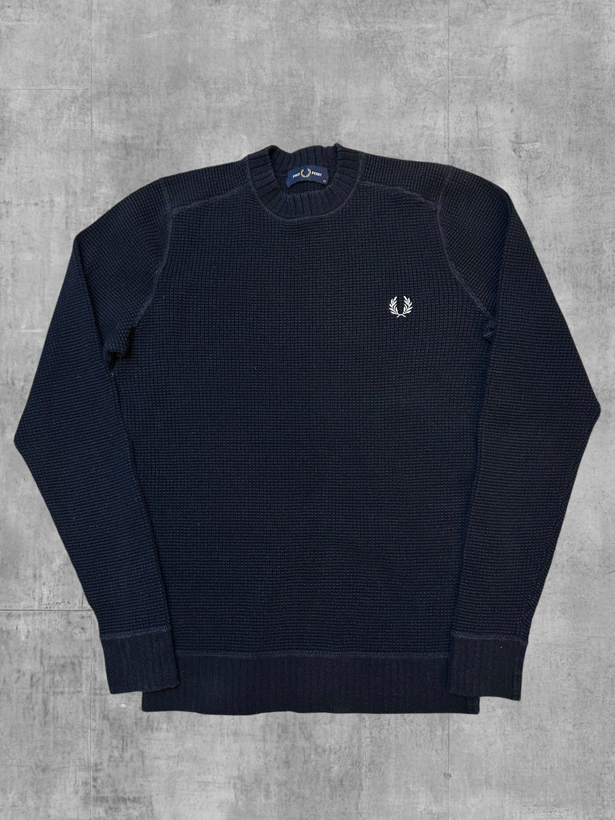Fred Perry Strickpullover Navy - Vorderseite