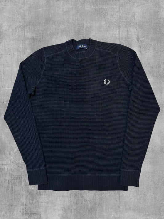 Fred Perry Strickpullover Navy - Vorderseite