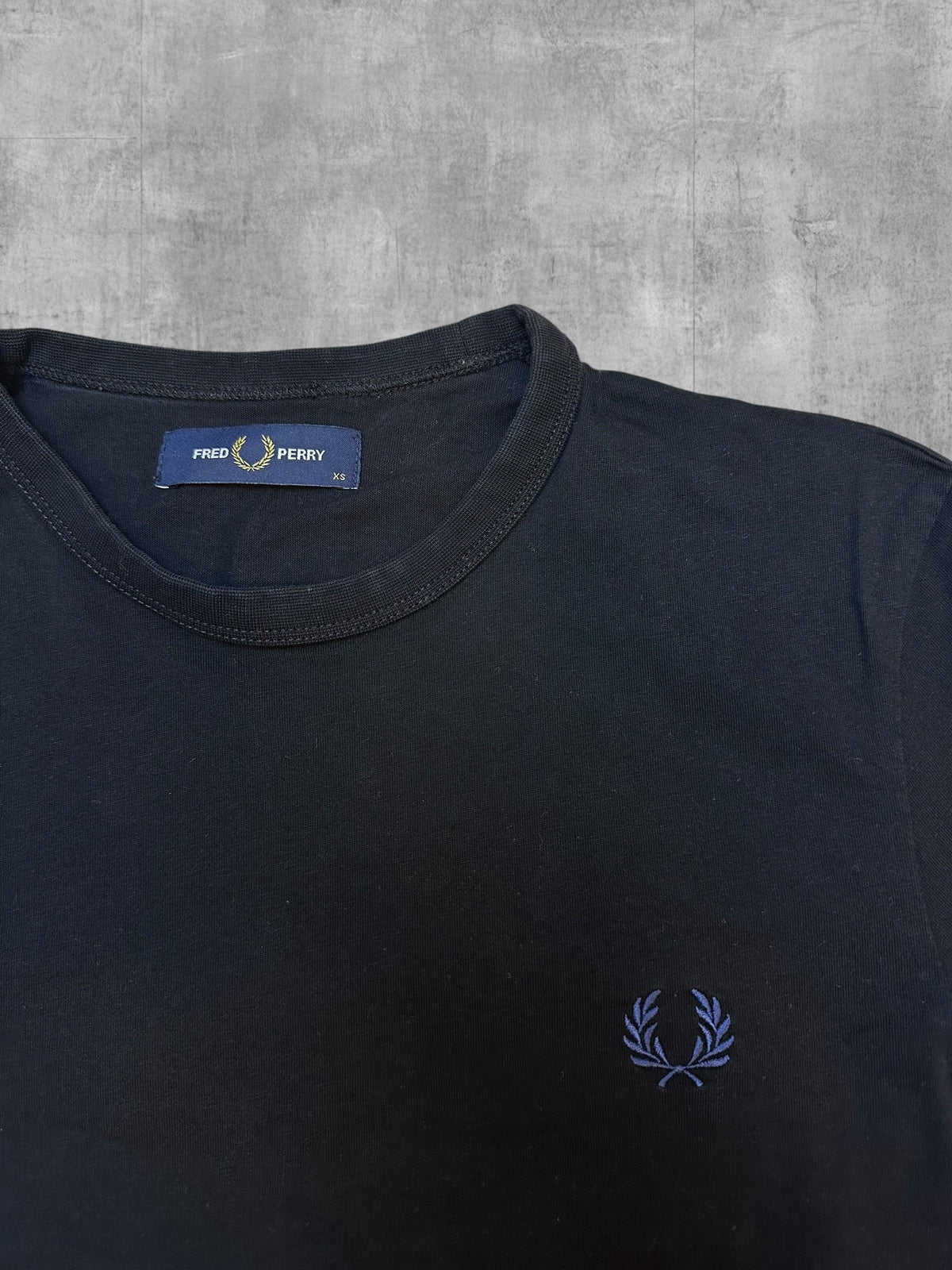 Fred Perry T-Shirt Schwarz - Logo