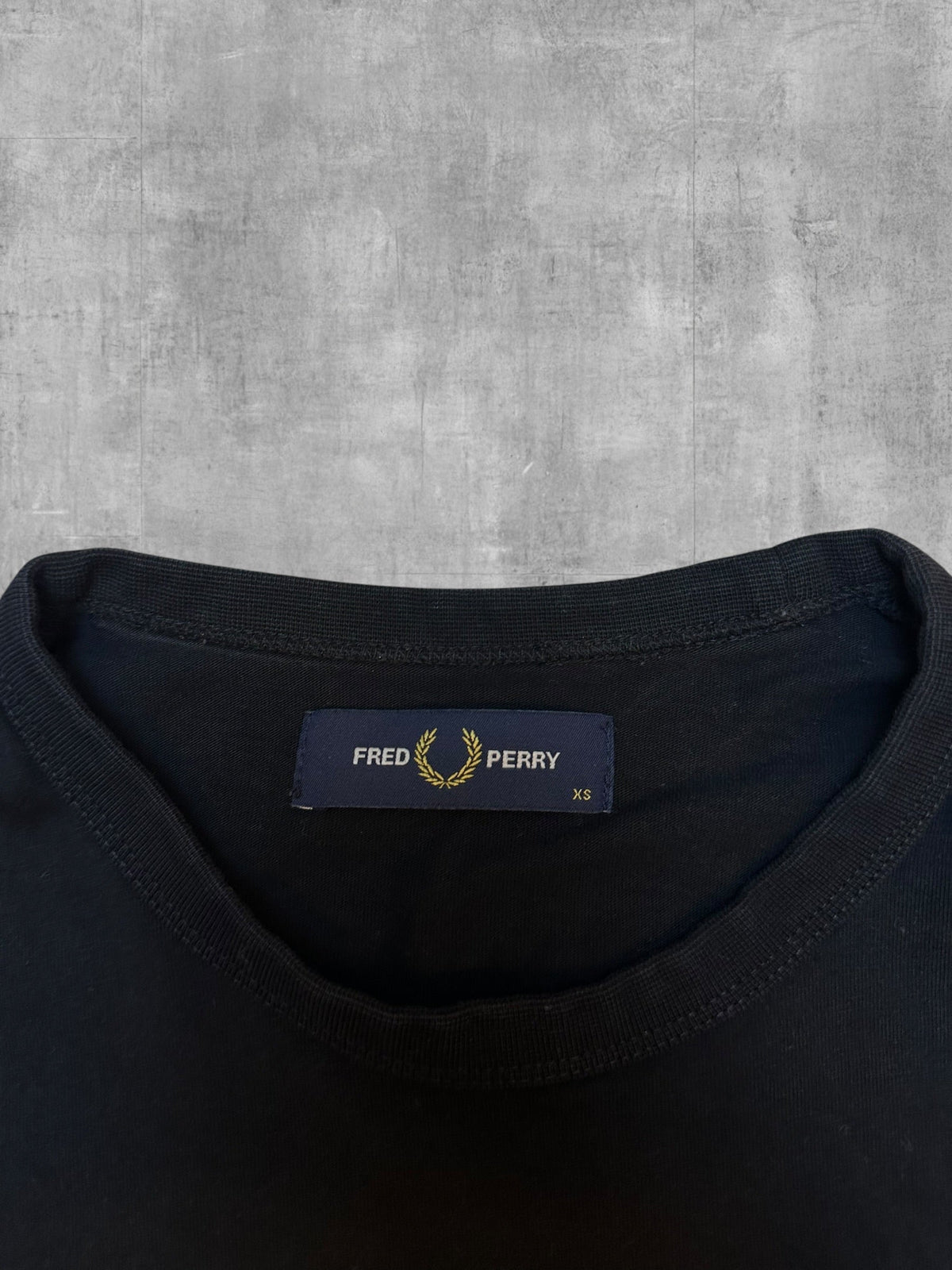 Fred Perry T-Shirt Schwarz - Nackentag