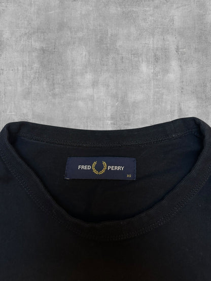 Fred Perry T-Shirt Schwarz - Nackentag