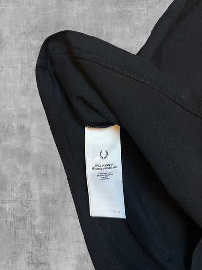 Fred Perry T-Shirt Schwarz - Etikett