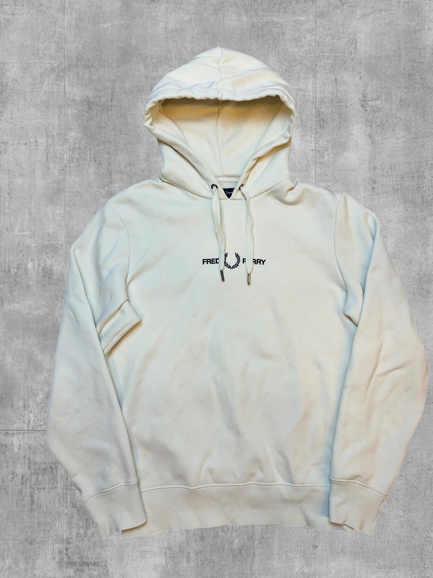 Fred Perry Hoodie Creme - Vorderseite
