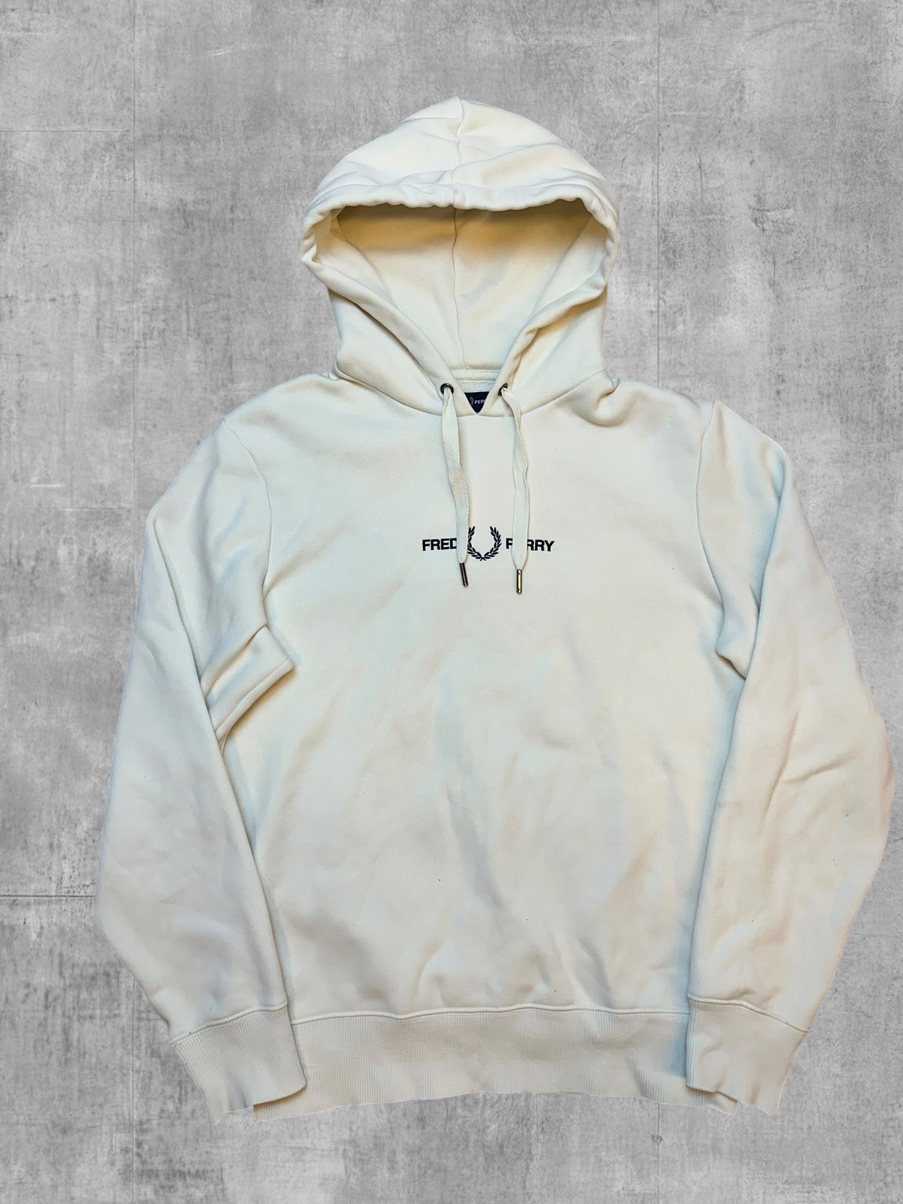 Fred Perry Hoodie Creme - Vorderseite