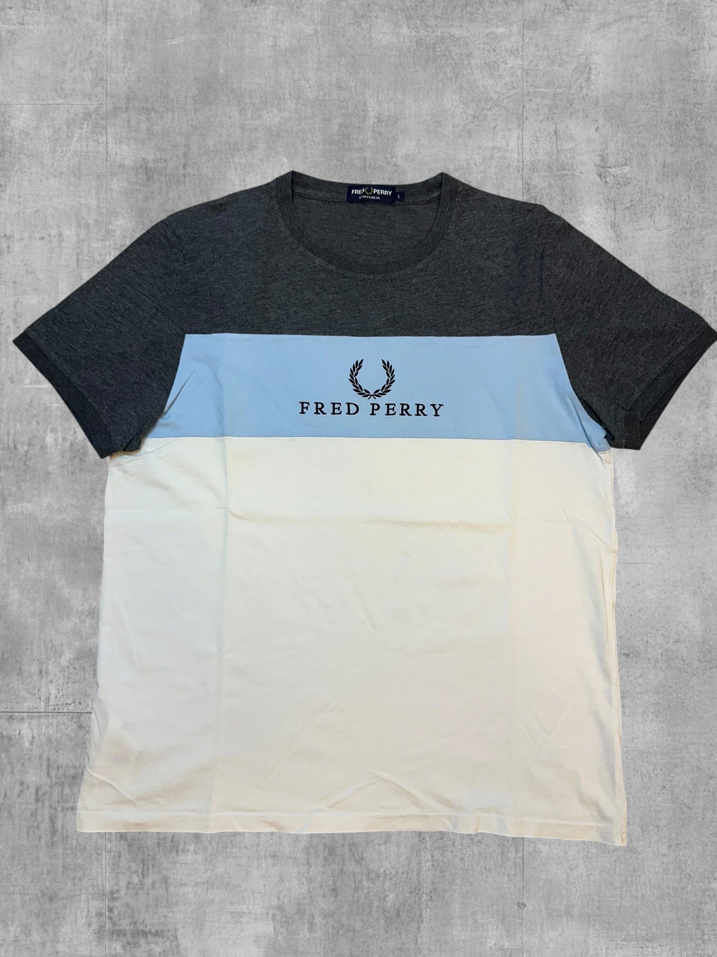 Fred Perry T-Shirt Colorblock - Vorderseite
