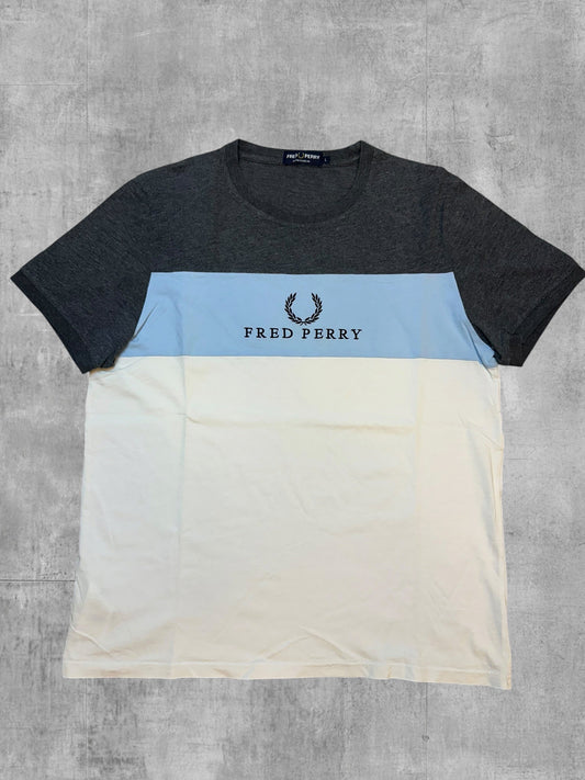 Fred Perry T-Shirt Colorblock - Vorderseite