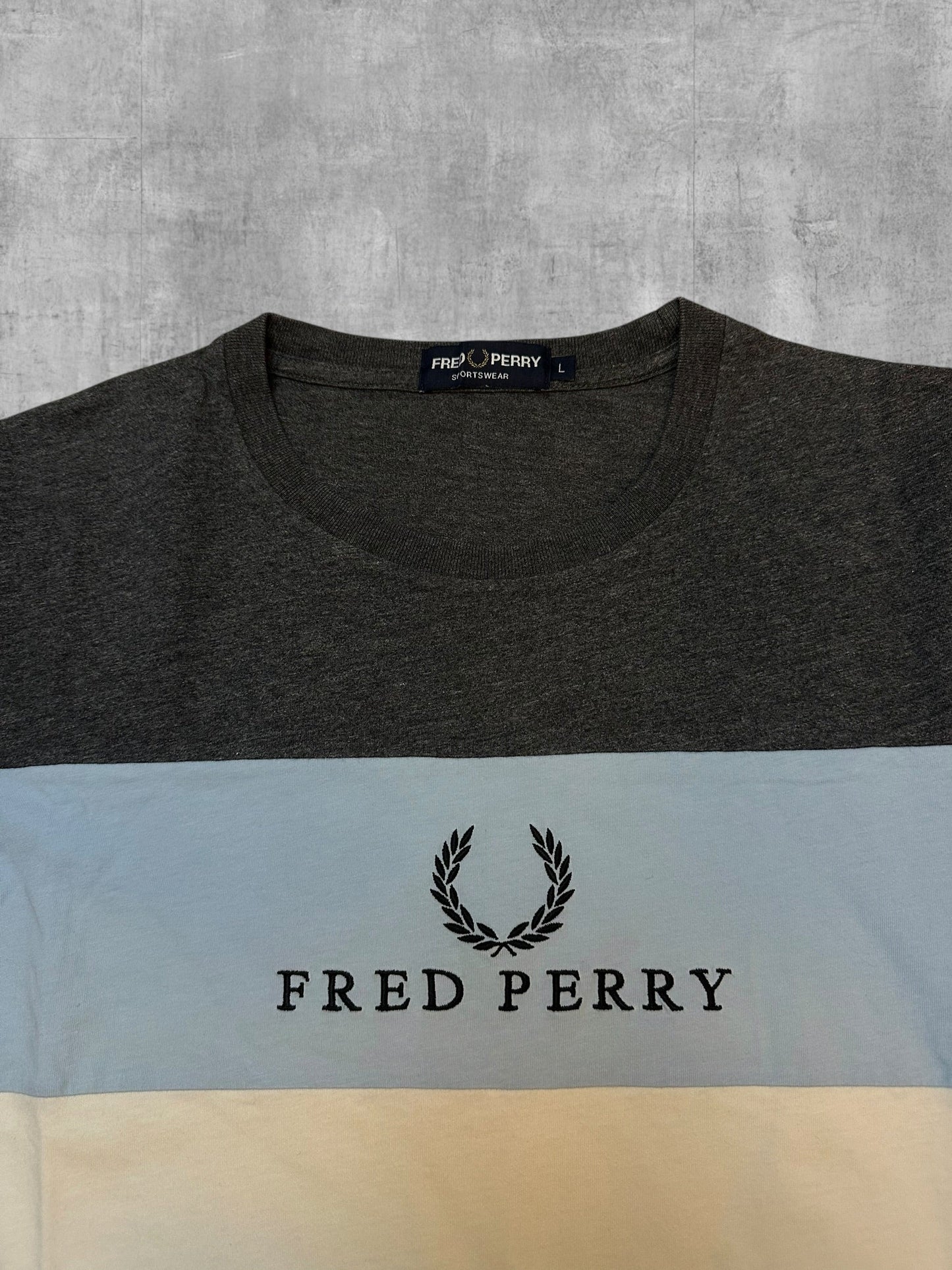 Fred Perry T-Shirt Colorblock - Logo