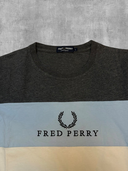 Fred Perry T-Shirt Colorblock - Logo
