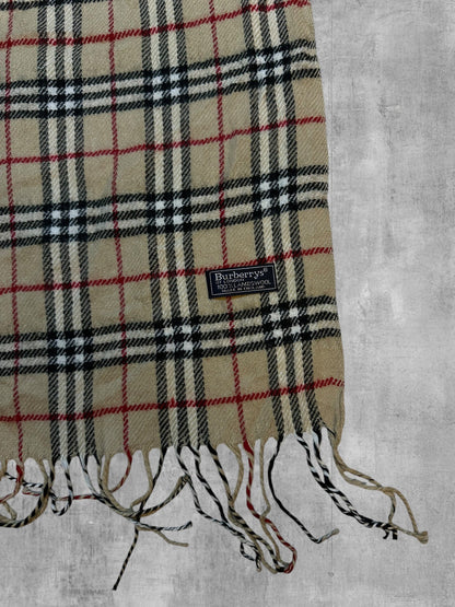 Burberry Schal Camel - Etikett