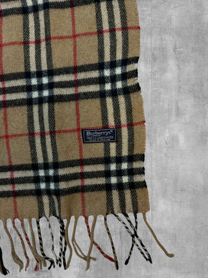 Burberry Schal Camel - Etikett
