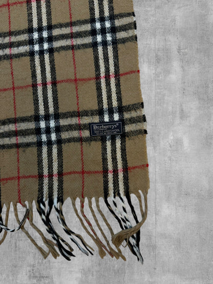 Burberry Schal Camel - Etikett