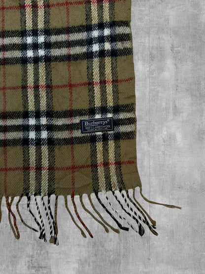 Burberry Schal Khaki - Etikett