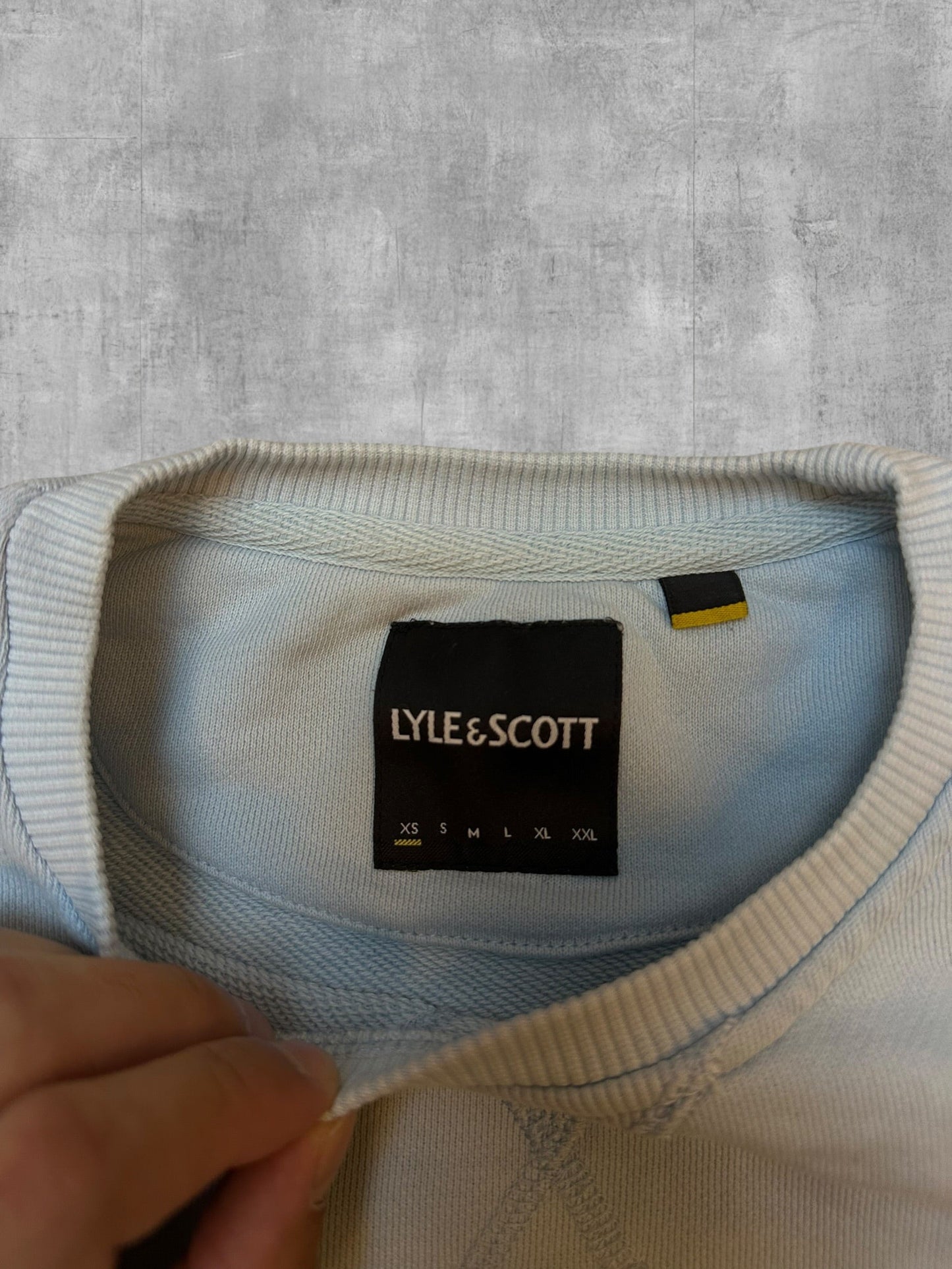 Lyle & Scott Sweatshirt Hellblau - Nackentag