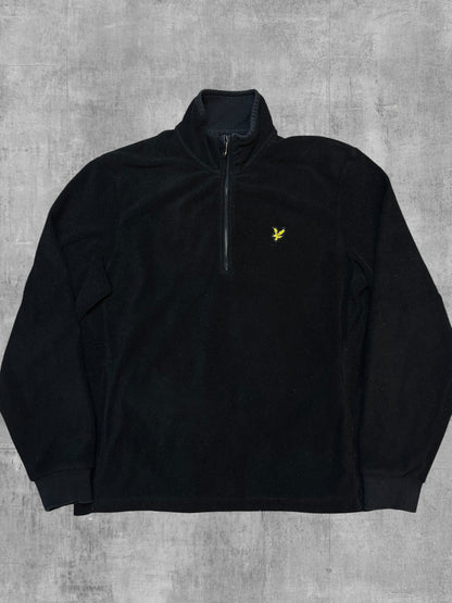 Lyle & Scott Fleece Half-Zip Schwarz - Vorderseite
