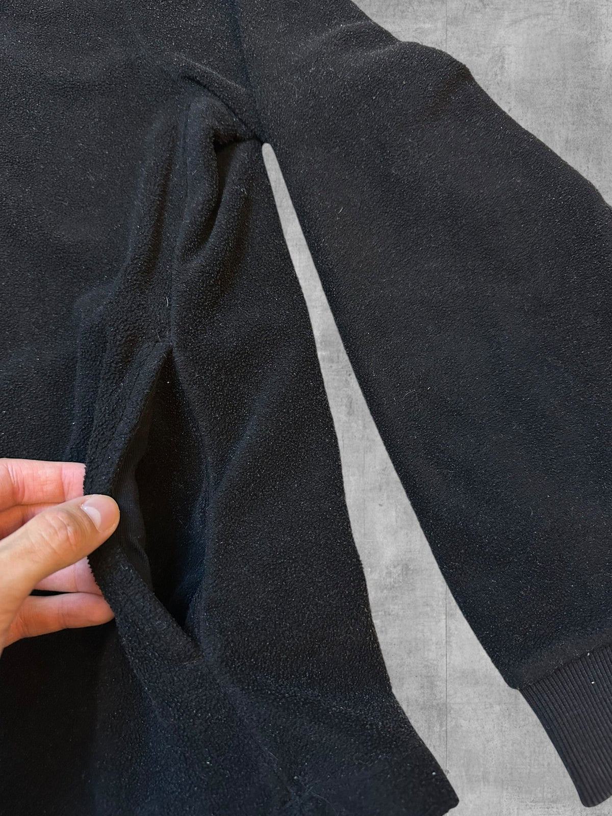 Lyle & Scott Fleece Half-Zip Schwarz - Etikett