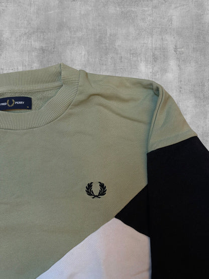 Fred Perry Sweatshirt Colorblock M - Logo