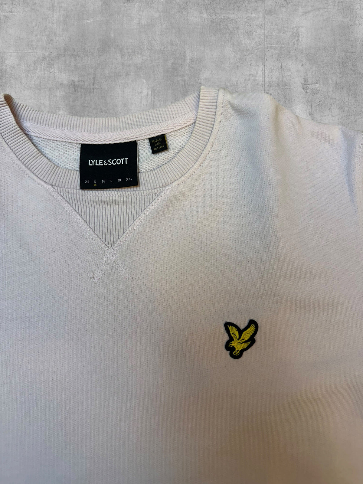 Lyle & Scott Sweatshirt Creme S - Logo