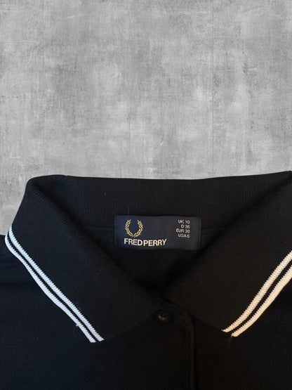 Fred Perry Polokleid Navy S - Nackentag