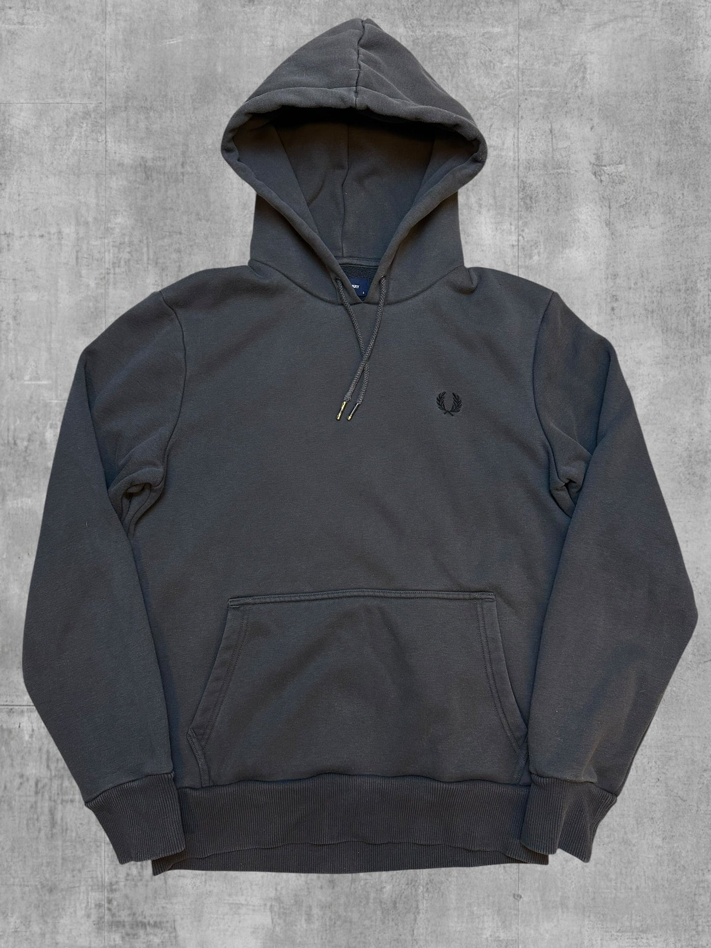 Fred Perry Hoodie Anthrazit S - Vorderseite