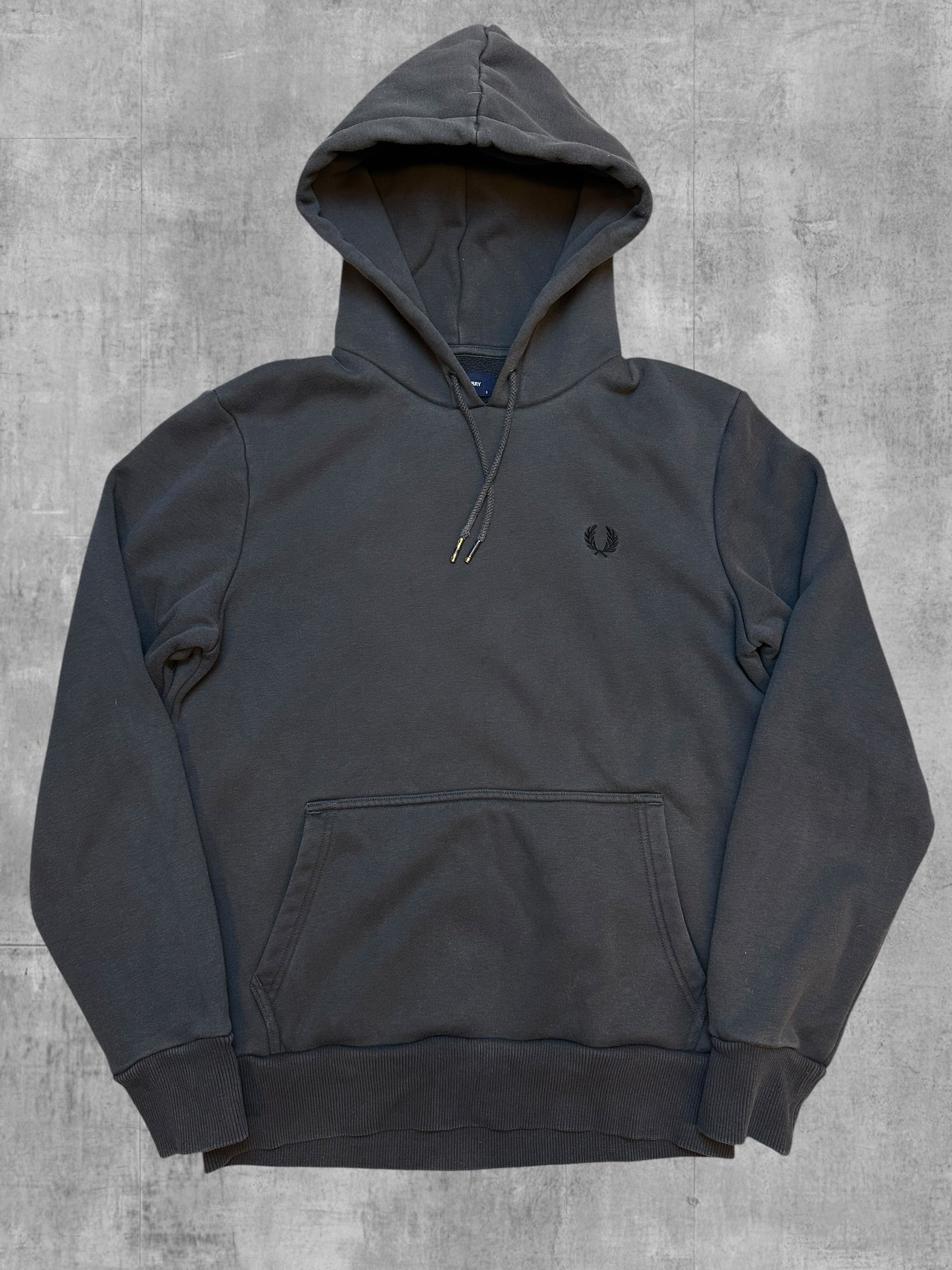 Fred Perry Hoodie Anthrazit S - Vorderseite