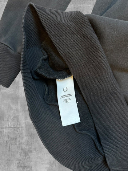 Fred Perry Hoodie Anthrazit S - Etikett
