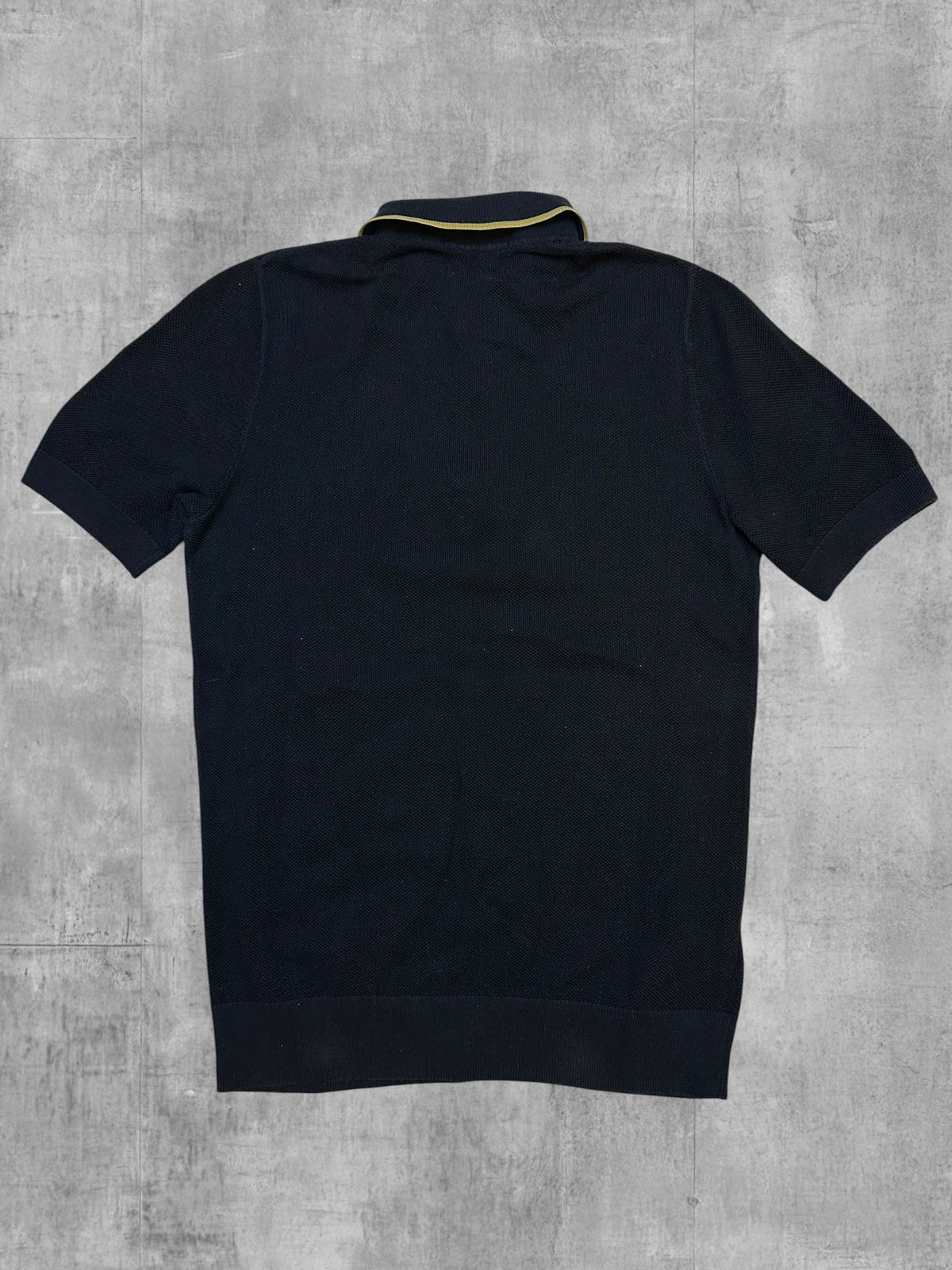 Fred Perry Poloshirt Schwarz Gold XS - Rückseite