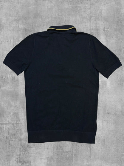 Fred Perry Poloshirt Schwarz Gold XS - Rückseite