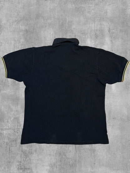 Fred Perry Button-Down Poloshirt Schwarz M - Rückseite