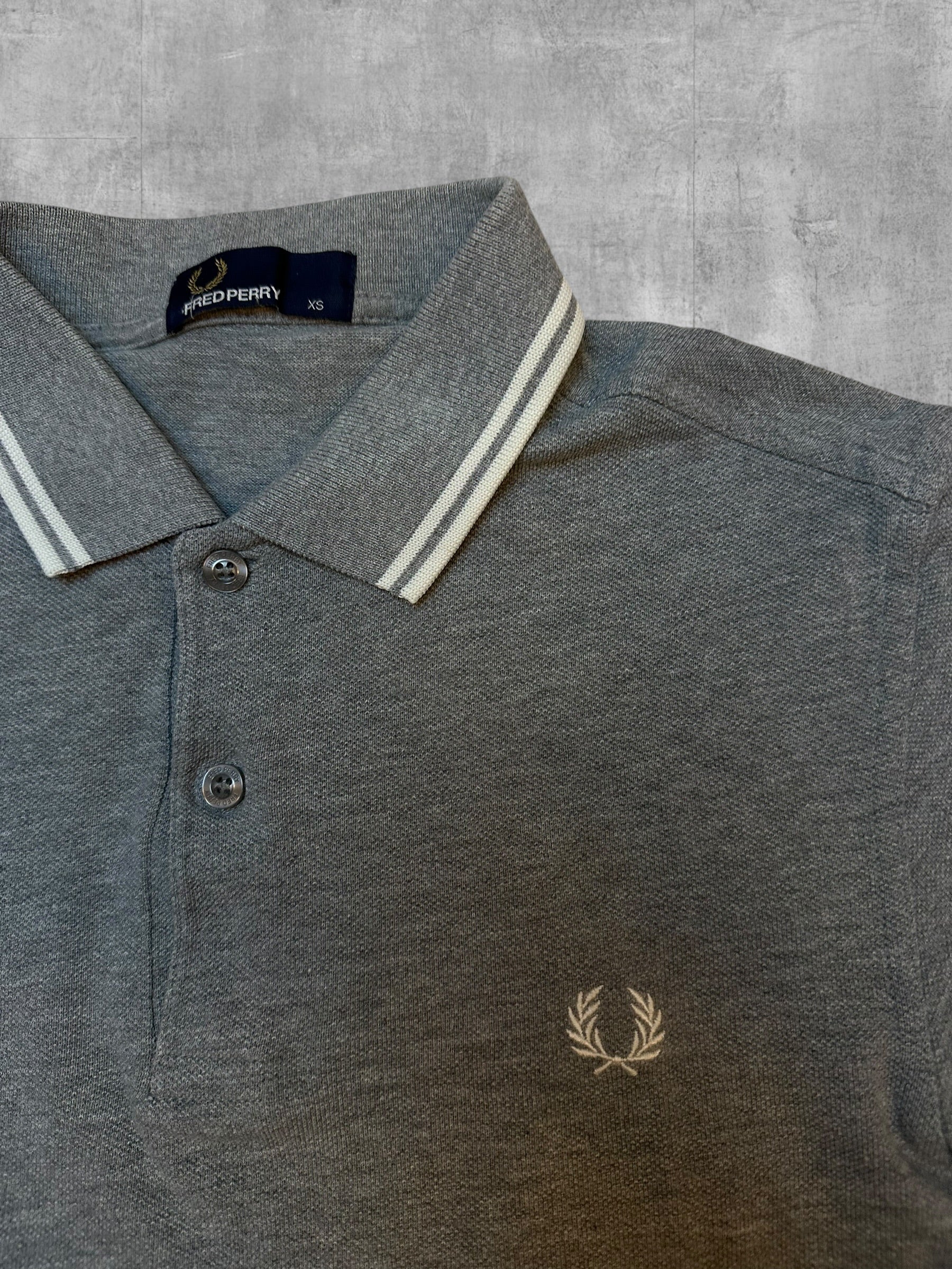 Fred Perry Poloshirt Grau Meliert XS - Logo