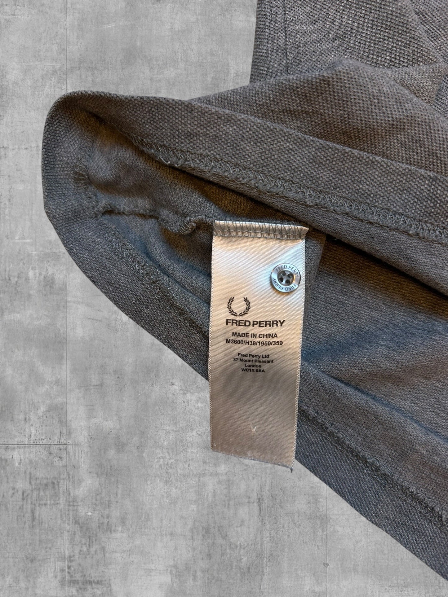 Fred Perry Poloshirt Grau Meliert XS - Etikett