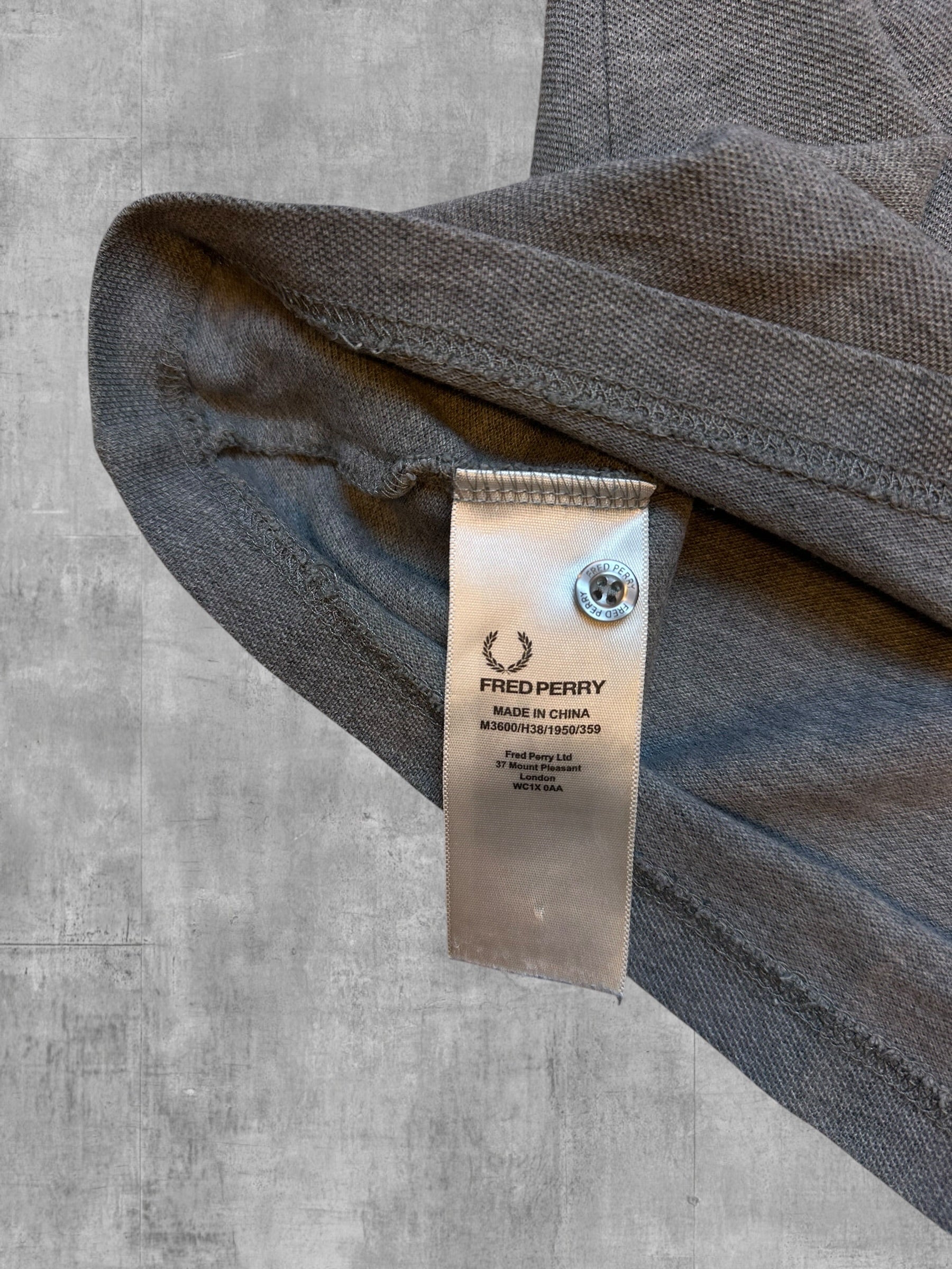 Fred Perry Poloshirt Grau Meliert XS - Etikett
