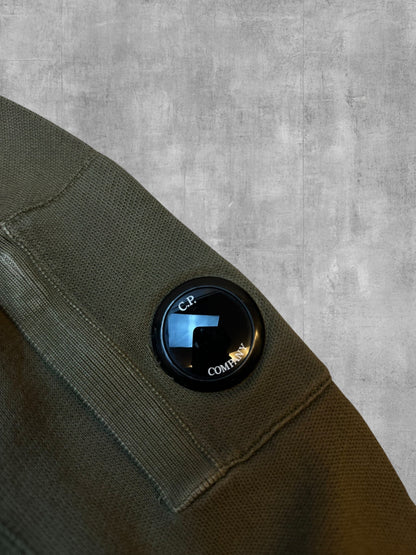 C.P. Company Sweatshirt Oliv S - Logo
