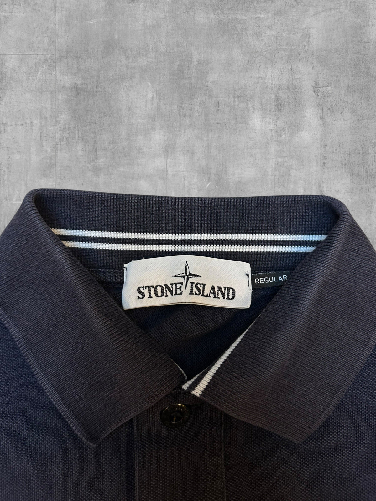 Stone Island Poloshirt Navy S - Nackentag