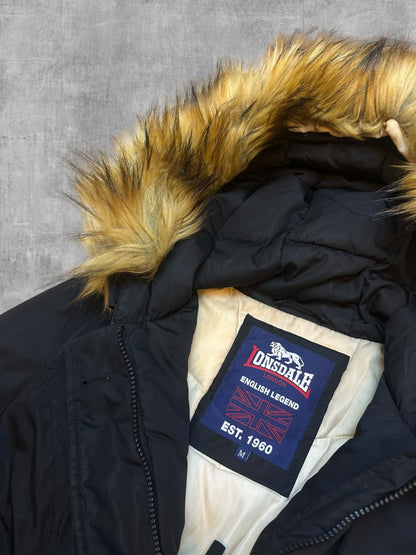 Lonsdale London Parka Winterjacke Schwarz M