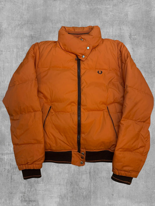 Fred Perry Daunenjacke Pufferjacke Orange M