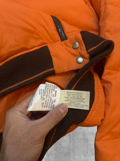 Fred Perry Down Jacket Puffer Jacket Orange M