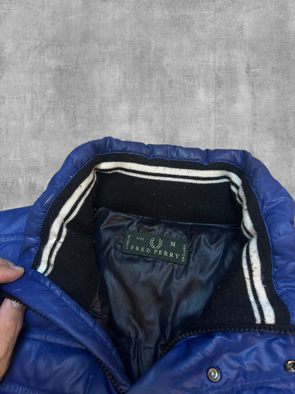Fred Perry Daunenjacke Pufferjacke Blau M