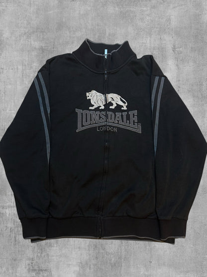 Lonsdale London Trainingsjacke Schwarz Grau XL