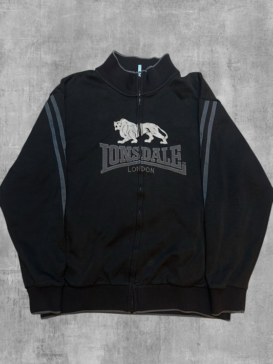 Lonsdale London Trainingsjacke Schwarz Grau XL