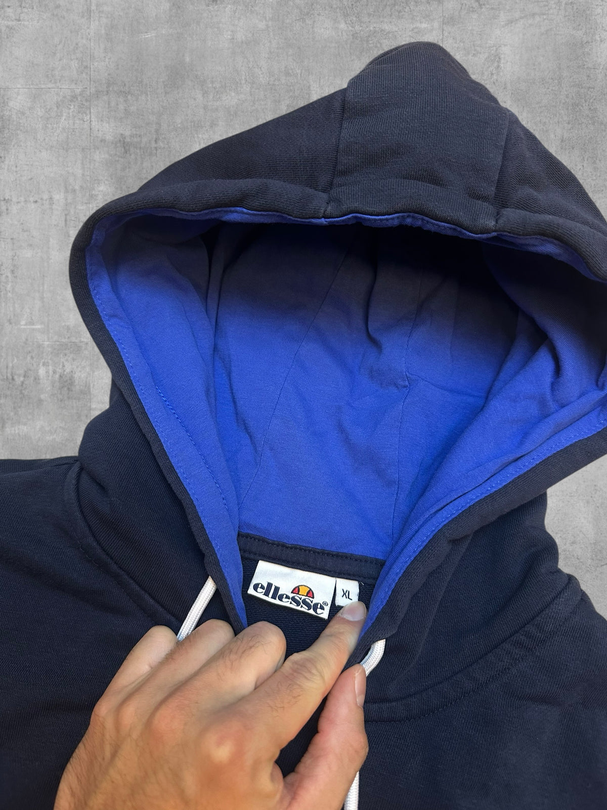 Ellesse Kapuzenjacke Zip Hoodie Navy Blau Blau XL