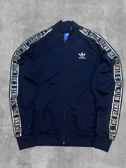 Adidas Originals Trainingsjacke Navy Blau Silber M