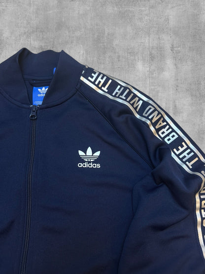 Adidas Originals Trainingsjacke Navy Blau Silber M