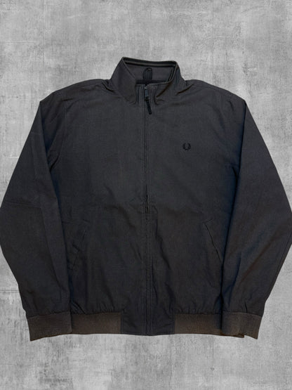 Fred Perry Jacke Übergangsjacke Bomberjacke Dunkelgrau Schwarz L