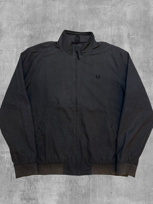 Fred Perry Jacke Übergangsjacke Bomberjacke Dunkelgrau Schwarz L