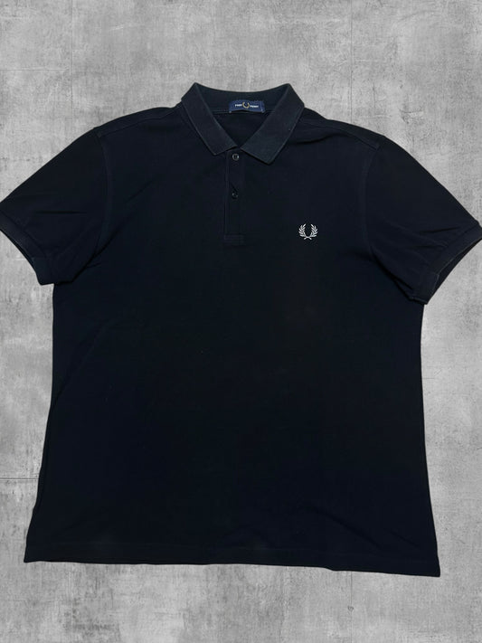 Fred Perry Polo Shirt Schwarz Weiß L