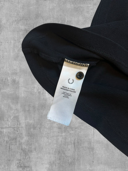 Fred Perry Polo Shirt Schwarz Weiß L