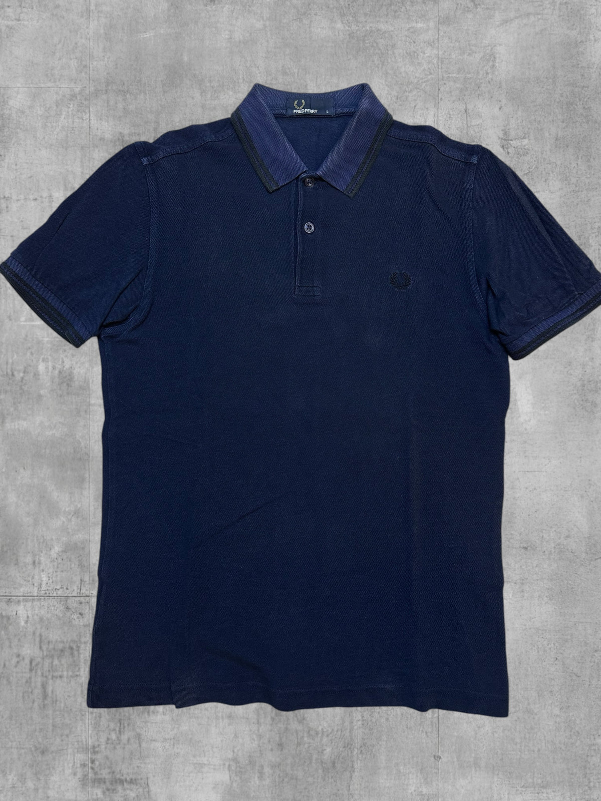 Fred Perry Polo Shirt Navy Blau Schwarz S