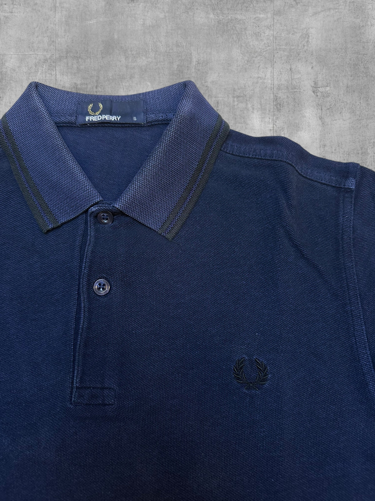 Fred Perry Polo Shirt Navy Blau Schwarz S